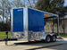 7x14 Enclosed Hybrid 2-3500lb axles Open front right angle picture 