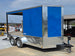 7x14 Enclosed Hybrid 2-3500lb axles Open front left angle picture 