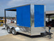7x14 Enclosed Hybrid 2-3500lb axles Open front left angle picture 