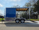 7x14 Enclosed Hybrid 2-3500lb axles Open right side picture 