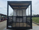 7x14 White Custom Enclosed Trailer with 6' Gate Back side picture 