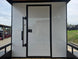 7x14 White Custom Enclosed Trailer with 6' Gate 7x14 White Custom Enclosed Trailer with 6' Gate Deck entry door picture 