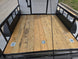 7x14 White Custom Enclosed Trailer with 6' Gate Deck picture 