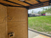7x14 White Custom Enclosed Trailer with 6' Gate Interior back left angle picture 