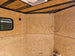 7x14 White Custom Enclosed Trailer with 6' Gate Interior back right angle picture 