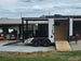 7x14 White Custom Enclosed Trailer with 6' Gate Open left side picture 