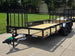 7x16 Dovetail Utility Trailer with 1FT Mesh Side Gate (2) 3500lb Axle 7k GVWR Front right angle picture 