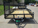 7x16 Dovetail Utility Trailer with 1FT Mesh Side Gate (2) 3500lb Axle 7k GVWR Front side picture 