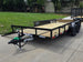 7x16 Dovetail Utility Trailer with 1FT Mesh Side Gate (2) 3500lb Axle 7k GVWR Open front right angle picture  
