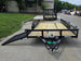 7x16 Dovetail Utility Trailer with 1FT Mesh Side Gate (2) 3500lb Axle 7k GVWR Open front side picture 