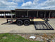 7x16 Dovetail Utility Trailer with 1FT Mesh Side Gate (2) 3500lb Axle 7k GVWR Open left  side picture 