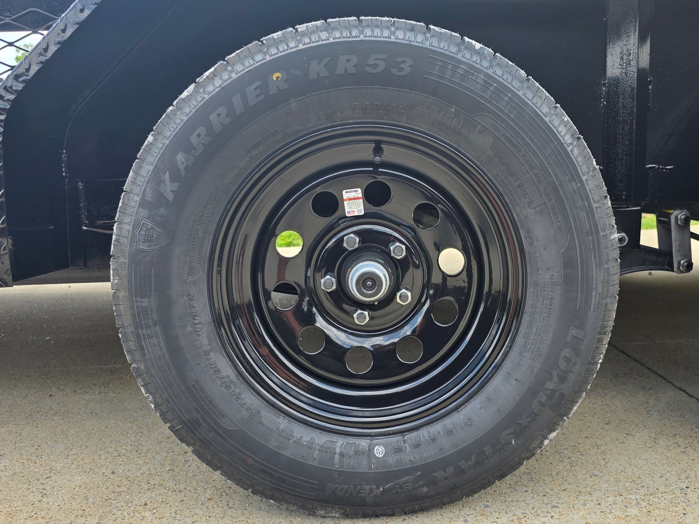 7x16 Dovetail Utility Trailer with 1FT Mesh Side Gate (2) 3500lb Axle 7k GVWR Wheel picture 