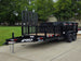 7x16 IBeam Hybrid Hydraulic Dump Trailer with 2ft Sides (2) 6K Axles Front right angle picture 