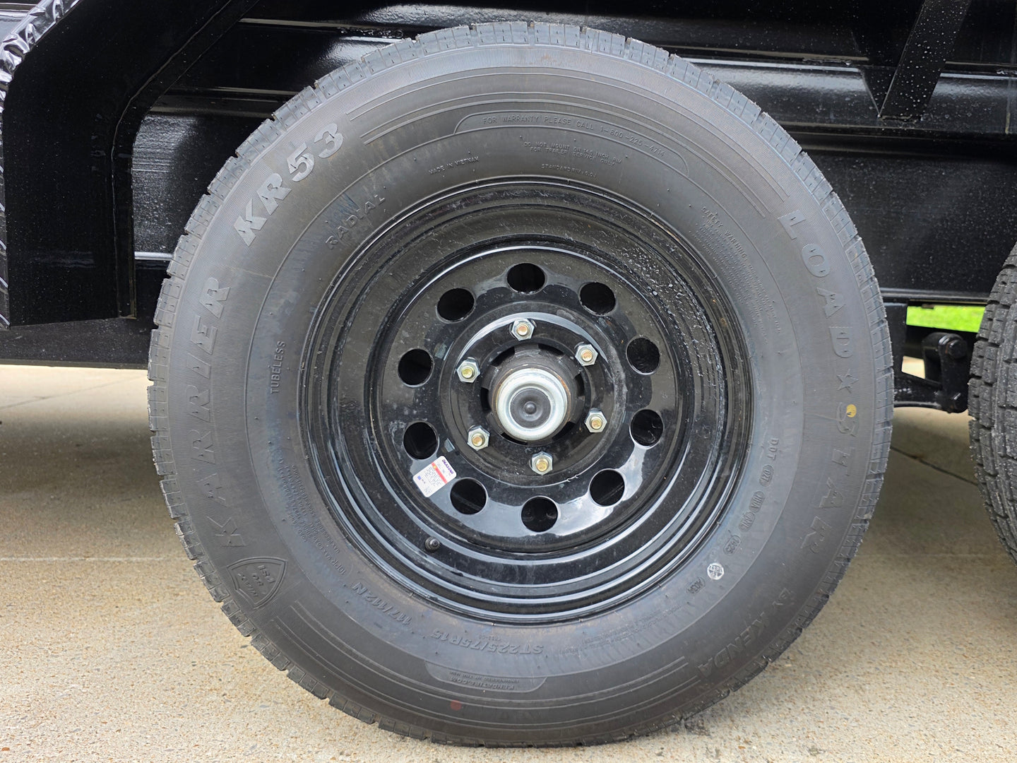 7x16 IBeam Hybrid Hydraulic Dump Trailer with 2ft Sides (2) 6K Axles Wheel picture 