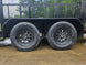 7x16 Powder Coated Straight Deck Utility Trailer with 4.5ft Mesh Sides (2) 3500lb Axles Axle picture 