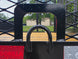 7x16 Powder Coated Straight Deck Utility Trailer with 4.5ft Mesh Sides (2) 3500lb Axles D ring picture 