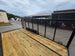 7x16 Powder Coated Straight Deck Utility Trailer with 4.5ft Mesh Sides (2) 3500lb Axles Interior front left angle picture 