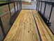 7x16 Powder Coated Straight Deck Utility Trailer with 4.5ft Mesh Sides (2) 3500lb Axles Interior front side picture 