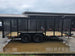 7x16 Powder Coated Straight Deck Utility Trailer with 4.5ft Mesh Sides (2) 3500lb Axles Left side picture 