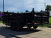 7x16 Telescopic Dump Trailer with 3ft Sides Powder Coated (2) 7K Axles GVWR 14k Back left angle picture 