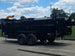 7x16 Telescopic Dump Trailer with 3ft Sides Powder Coated (2) 7K Axles GVWR 14k Back left angle picture 
