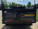 7x16 Telescopic Dump Trailer with 3ft Sides Powder Coated (2) 7K Axles GVWR 14k Back side picture 