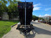 7x16 Telescopic Dump Trailer with 3ft Sides Powder Coated (2) 7K Axles GVWR 14k Lifted front side picture 