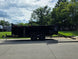 7x16 Telescopic Dump Trailer with 3ft Sides Powder Coated (2) 7K Axles GVWR 14k Open right-side view