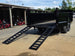 7x16 Telescopic Dump Trailer with 3ft Sides Powder Coated (2) 7K Axles GVWR 14k Open back right-angle picture 