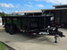 7x16 Telescopic IBeam Dump Trailer with 3ft Sides (2) 7K Axles 14k GVWR Front left angle picture 