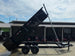 7x16 Telescopic IBeam Dump Trailer with 3ft Sides (2) 7K Axles 14k GVWR Lifted Right side picture 