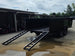 7x16 Telescopic IBeam Dump Trailer with 3ft Sides (2) 7K Axles 14k GVWR Open back right angle picture 
