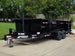 7x16 Telescopic IBeam Dump Trailer with 3ft Sides (2) 7K Axles 14k GVWR Open front right angle picture 