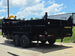 7x16x3 Gorilla Telescopic Leaf Dump Trailer System With 21hp Leaf Debris Loader Back left angle picture 