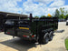 7x16x3 Gorilla Telescopic Leaf Dump Trailer System With 21hp Leaf Debris Loader Back right angle picture 