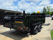 7x16x3 Gorilla Telescopic Leaf Dump Trailer System With 21hp Leaf Debris Loader Back right angle picture 