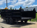 7x16x3 Gorilla Telescopic Leaf Dump Trailer System With 21hp Leaf Debris Loader Open back left angle picture 