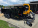 7x16x3 Gorilla Telescopic Leaf Dump Trailer System With 21hp Leaf Debris Loader Open left angle picture 