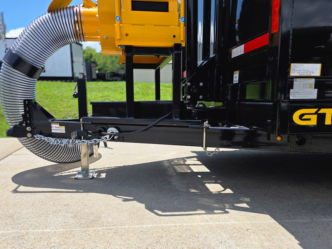 7x16x3 Gorilla Telescopic Leaf Dump Trailer System With 21hp Leaf Debris Loader Tongue picture 
