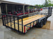 7x20 Dovetail Utility Trailer with 1ft Mesh Side Gate (2) 3,500lb Axles 7K GVWR Back right angle picture 
