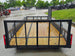 7x20 Dovetail Utility Trailer with 1ft Mesh Side Gate (2) 3,500lb Axles 7K GVWR Back side picture 