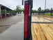 7x20 Dovetail Utility Trailer with 1ft Mesh Side Gate (2) 3,500lb Axles 7K GVWR Brake light picture 