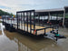 7x20 Dovetail Utility Trailer with 1ft Mesh Side Gate (2) 3,500lb Axles 7K GVWR Front left angle picture 