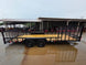7x20 Dovetail Utility Trailer with 1ft Mesh Side Gate (2) 3,500lb Axles 7K GVWR Left side picture 