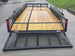 7x20 Dovetail Utility Trailer with 1ft Mesh Side Gate (2) 3,500lb Axles 7K GVWR Open back side picture 