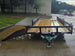 7x20 Dovetail Utility Trailer with 1ft Mesh Side Gate (2) 3,500lb Axles 7K GVWR Open front side picture 