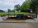 7x20 Dovetail Utility Trailer with 1ft Mesh Side Gate (2) 3,500lb Axles 7K GVWR Right side picture 
