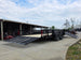 7x20 Powder Coated Utility Trailer with Side Gate and 18" Mesh (2) 5,200lb Axles  open Back right angle picture 