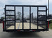 7x20 Powder Coated Utility Trailer with Side Gate and 18" Mesh (2) 5,200lb Axles Back side picture 