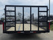 7x20 Powder Coated Utility Trailer with Side Gate and 18" Mesh (2) 5,200lb Axles Back side picture 